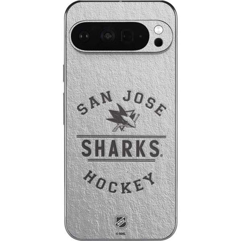 NHL San Jose Sharks Black Text Pixel 9 Pro XL Skin